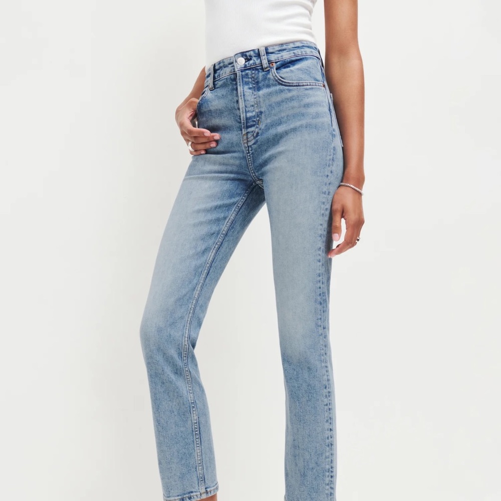 Reformation Cynthia straight leg jean
